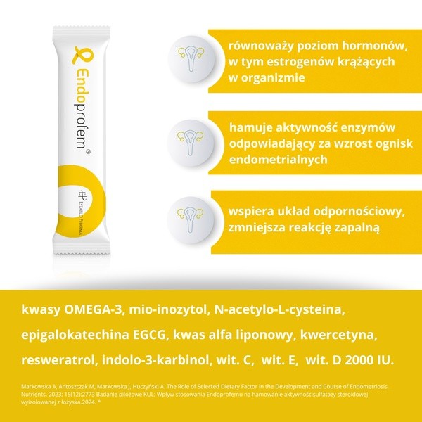 Endoprofem, 30 saszetek na dzień + 30 kapsułek na noc