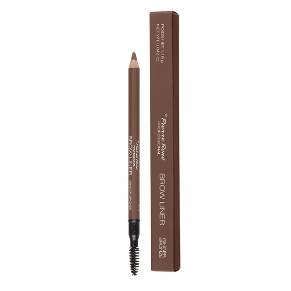 Pierre Rene, kredka do brwi ze szczoteczką Brown Liner No. 02 Ginger Bronze, 1,19 g