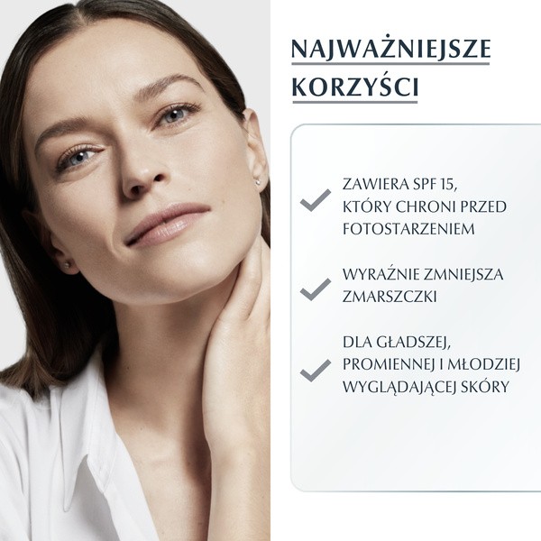 Eucerin Hyaluron-Filler, przeciwzmarszczkowy krem na dzień z kwasem Hialuronowym do skóry normalnej i mieszanej SPF 15, 50 ml