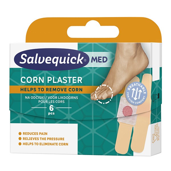 Salvequick Med Corn, plastry na odciski, 6 szt.