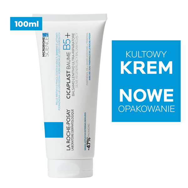 La Roche-Posay Cicaplast Baume B5+, balsam kojący do twarzy i ciała, 100 ml