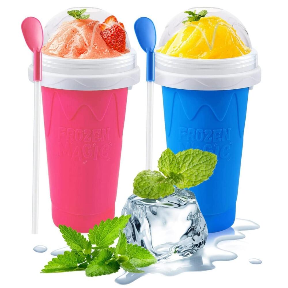 Pojemność Slushy Cup Letni sok Domowy sok Butelka na wodę Szybko mrożone smoothie Kubek z piaskiem Szczypta Szybko chłodzące Magiczne lody