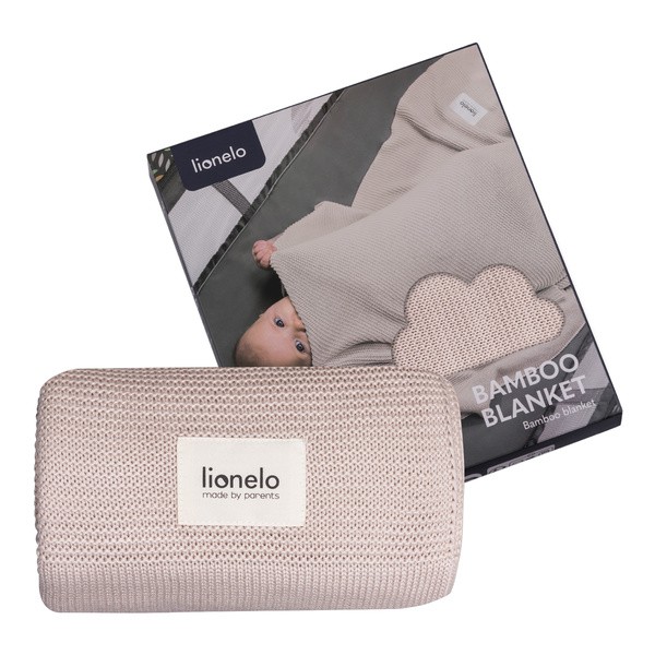 Lionelo, Kocyk bambusowy, beige sand, 1 szt.