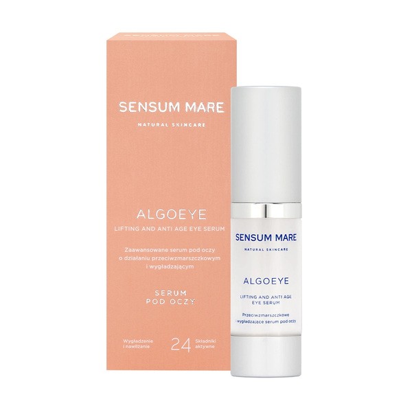 Algoeye, przeciwzmarszczkowe, wygładzające serum pod oczy, 15 ml