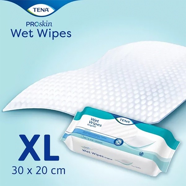 Tena Wet Wipes Original, zapachowe chusteczki nawilżane, 48 szt.