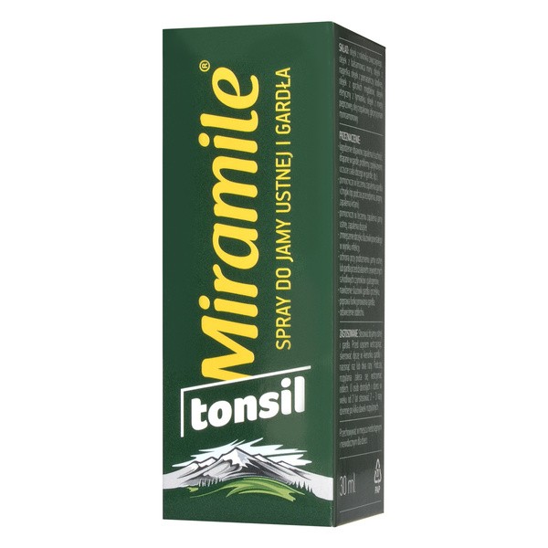 Miramile tonsil, spray do jamy ustnej i gardła, 30 ml