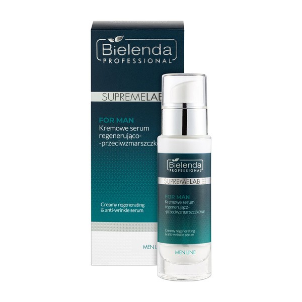 Bielenda Professional SupremeLab For Man, kremowe serum regenerująco-przeciwzmarszczkowe, 30 ml