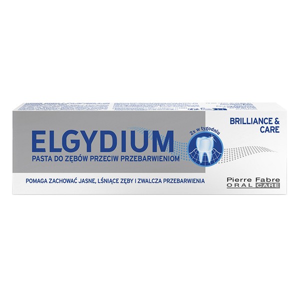 Elgydium Brilliance & Care, pasta do zębów przeciw przebarwieniom, 30ml